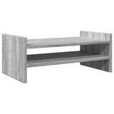 Vidaxxl Monitorständer 50 x 27 x 20 cm, Holzwerkstoff, graue Sonoma-Eiche
