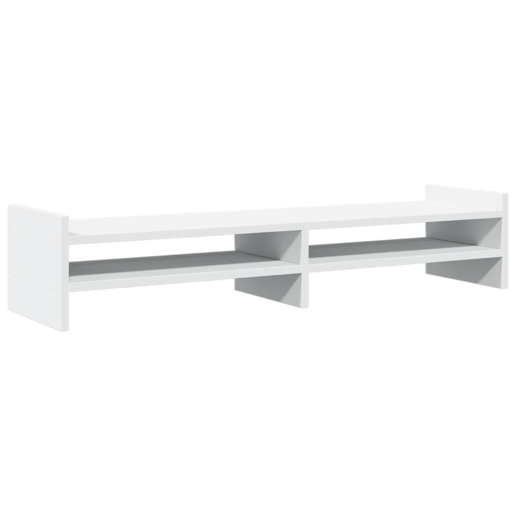 VidaXL Monitorständer 100x27x20 cm Holzwerkstoff weiß
