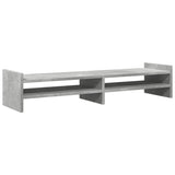 Vidaxxl Monitorständer 100x27x20 cm, Holzwerkstoff, Betongrau