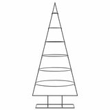 Vidaxl kerstdecoratie kerstboom 150 cm metaal zwart