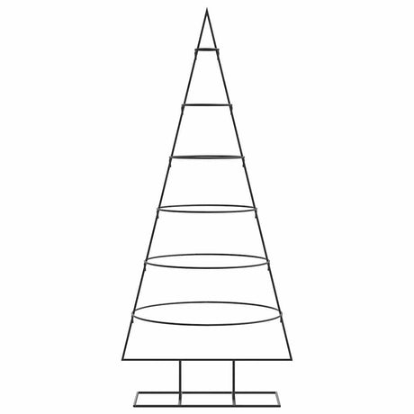 Vidaxl kerstdecoratie kerstboom 150 cm metaal zwart