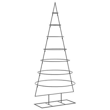 Vidaxl kerstdecoratie kerstboom 180 cm metaal zwart