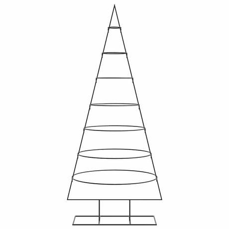 Vidaxl kerstdecoratie kerstboom 180 cm metaal zwart