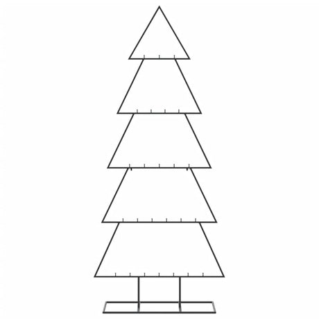 Vidaxl kerstdecoratie kerstboom 150 cm metaal zwart