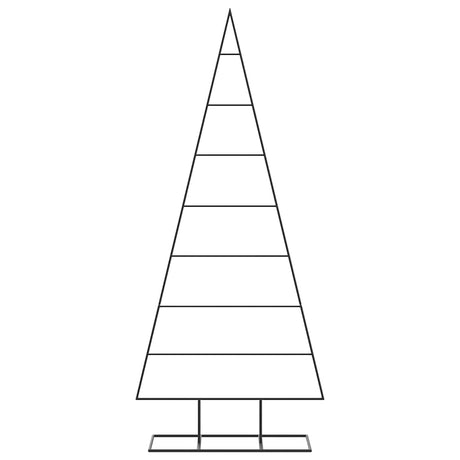 Vidaxl kerstdecoratie kerstboom 150 cm metaal zwart