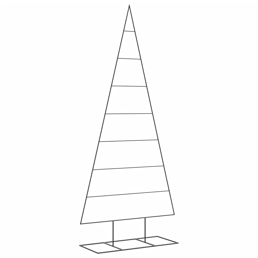 VidaXL Weihnachtsdekoration Weihnachtsbaum 210 cm Metall Schwarz