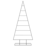 VidaXL Weihnachtsdekoration Weihnachtsbaum 210 cm Metall Schwarz