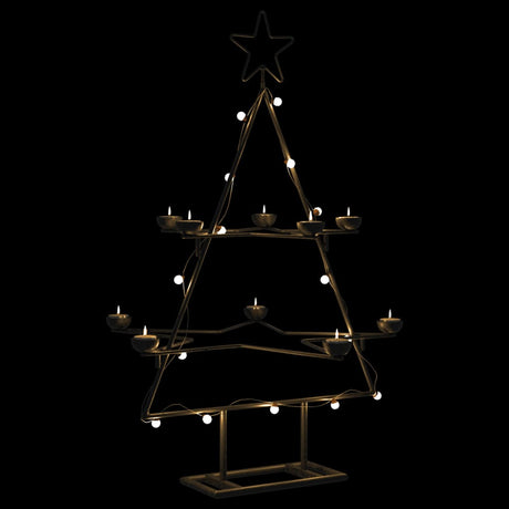 VidaXL Weihnachtsdekoration Weihnachtsbaum 75 cm Metall Schwarz