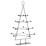 VidaXL Weihnachtsdekoration Weihnachtsbaum 140 cm Metall Schwarz