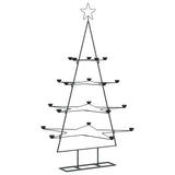 Vidaxl kerstdecoratie kerstboom 140 cm metaal zwart