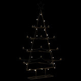 VidaXL Weihnachtsdekoration Weihnachtsbaum 140 cm Metall Schwarz