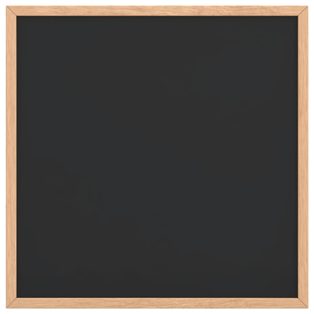 Vidaxl krijtbord met massief grenenhouten lijst 40x40 cm zwart