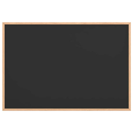 Vidaxl krijtbord met massief grenenhouten frame zwart 80x55 cm