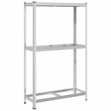 Vidaxl Banden Rack 2-warstwowy 110x40x180 cm stalowy drewniany kolor srebrny