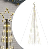 VidaXL LED-Weihnachtsbaum mit Spießen 1534 LEDs warmweiß 500 cm