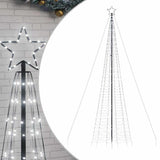 VidaXL Lichtkegel mit Erdspießen 1534 kaltweiße LEDs 500 cm