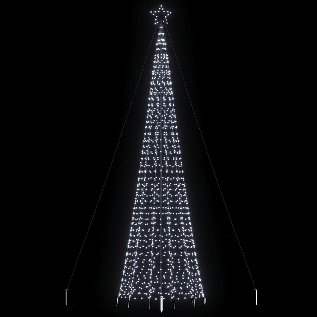 VidaXL Lichtkegel mit Erdspießen 1534 kaltweiße LEDs 500 cm