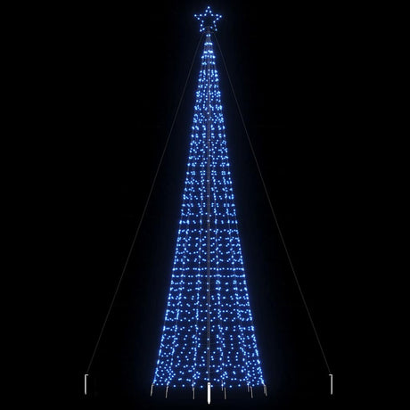 Vidaxxl LED-Weihnachtsbaum mit Spitzen 1534 LEDs 500 cm blau