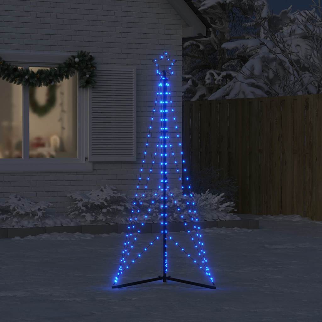 Vidaxxl LED-Weihnachtsbaum 363 LEDs 182 cm blau