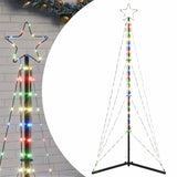 Vidaxxl LED-Weihnachtsbaum 363 LEDs bunt 182 cm