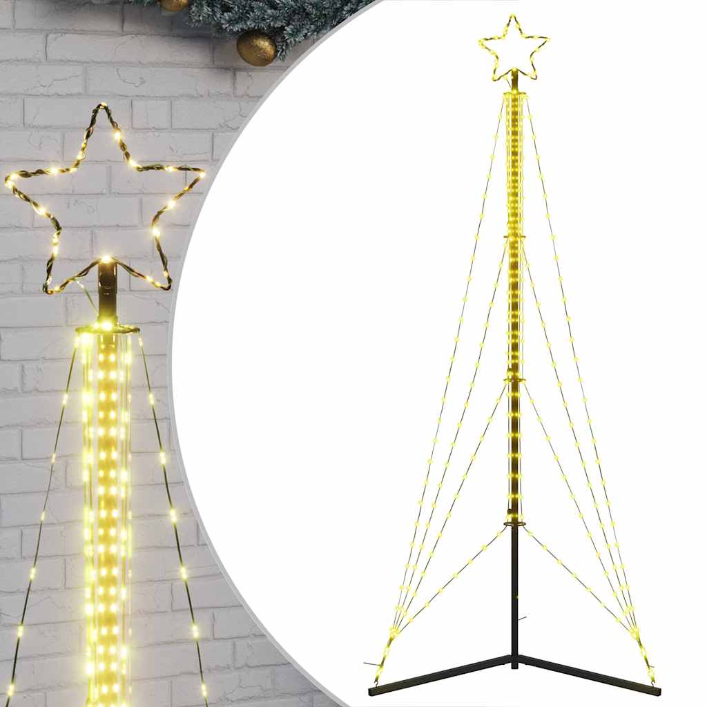 Vidaxxl LED-Weihnachtsbaum 483 LEDs warmweiß 240 cm