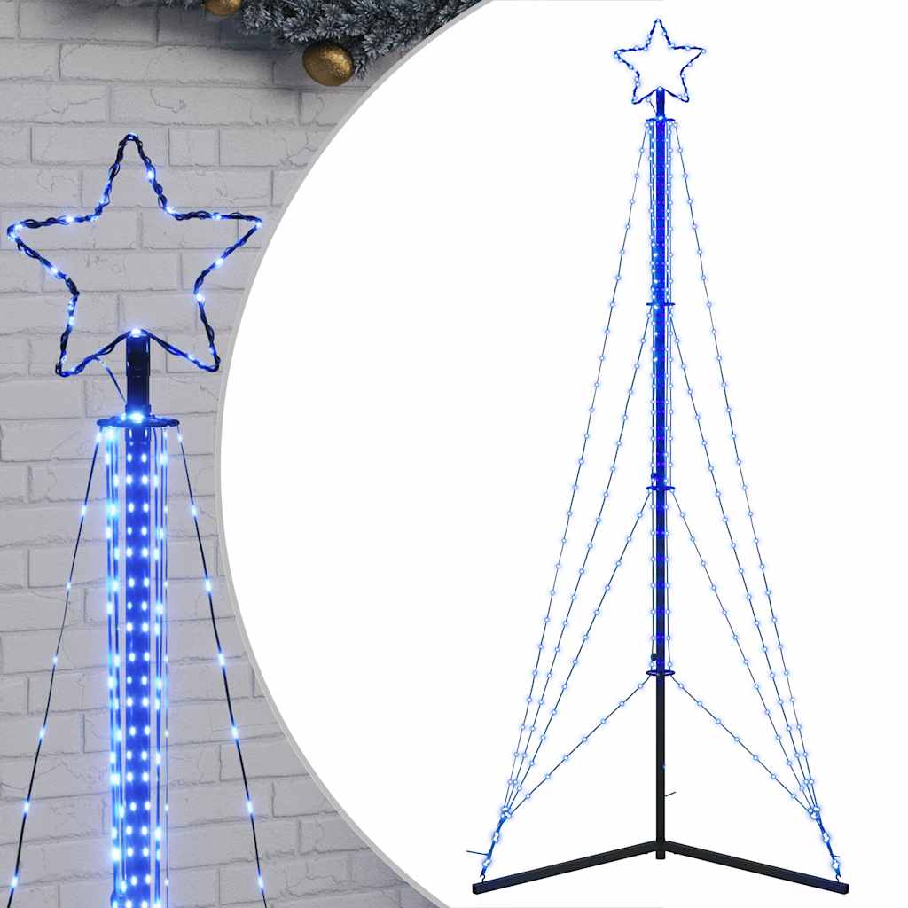 Vidaxxl LED-Weihnachtsbaum 483 LEDs 240 cm blau