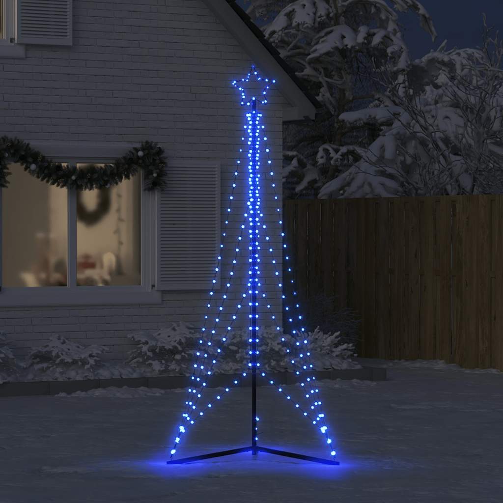 Vidaxxl LED-Weihnachtsbaum 483 LEDs 240 cm blau