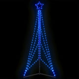 Vidaxxl LED-Weihnachtsbaum 483 LEDs 240 cm blau