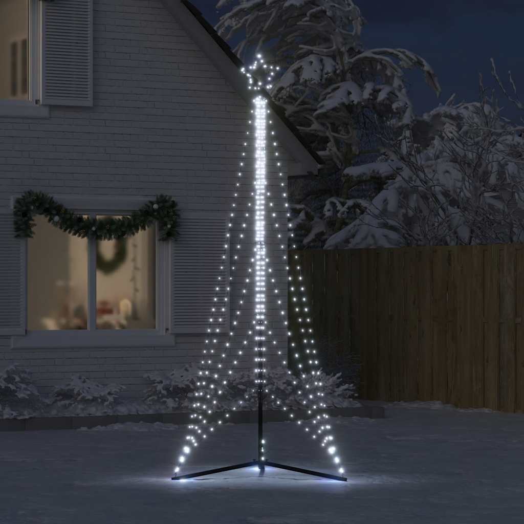 Vidaxxl LED-Weihnachtsbaum 525 LEDs kaltweiß 302 cm