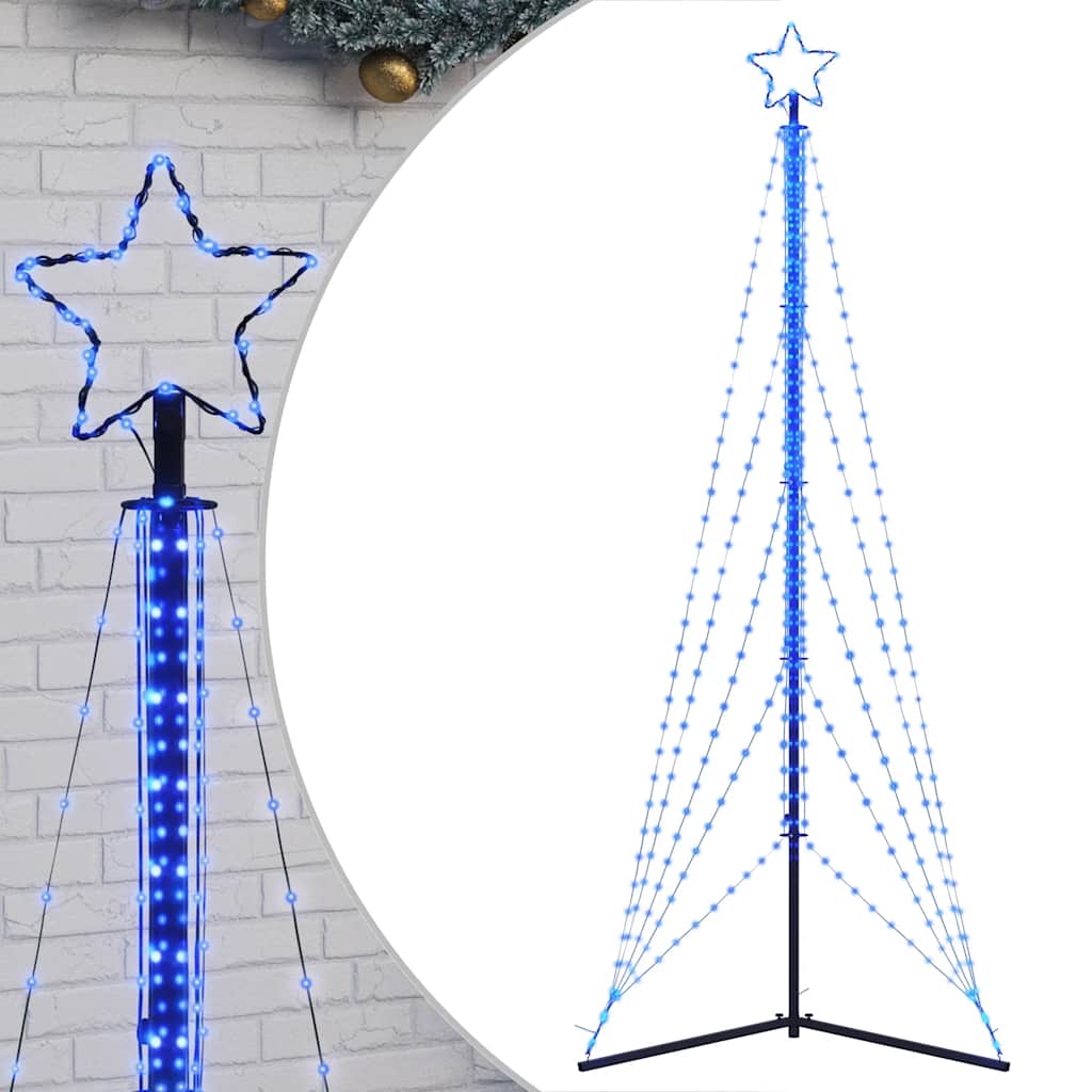 Vidaxxl LED-Weihnachtsbaum 525 LEDs 302 cm blau