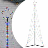 Vidaxxl LED-Weihnachtsbaum 525 LEDs bunt 302 cm