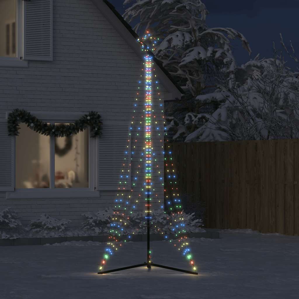 Vidaxxl LED-Weihnachtsbaum 525 LEDs bunt 302 cm