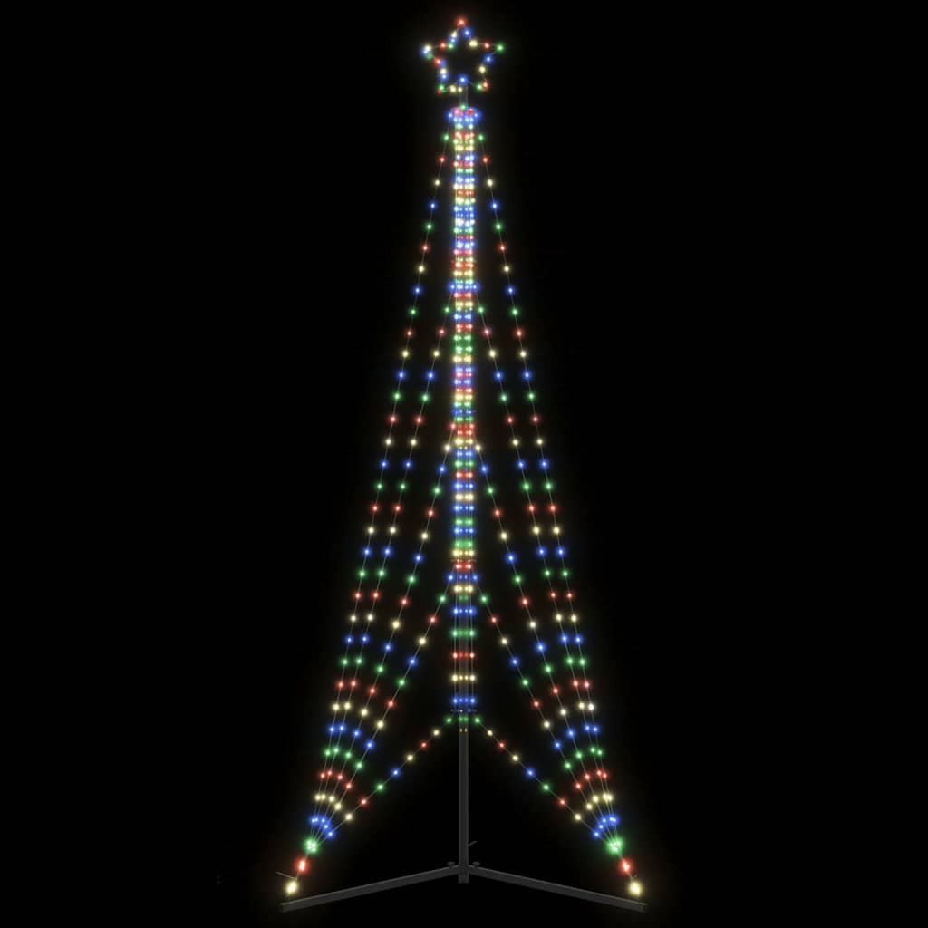 Vidaxxl LED-Weihnachtsbaum 525 LEDs bunt 302 cm