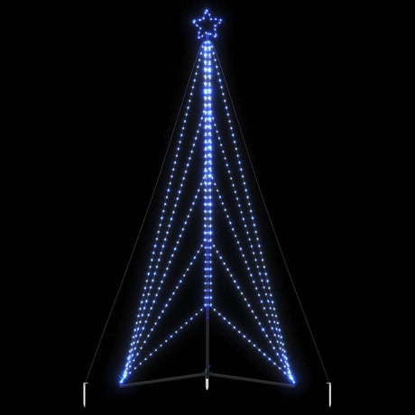 Vidaxxl LED-Weihnachtsbaum 615 LEDs 404,5 cm blau
