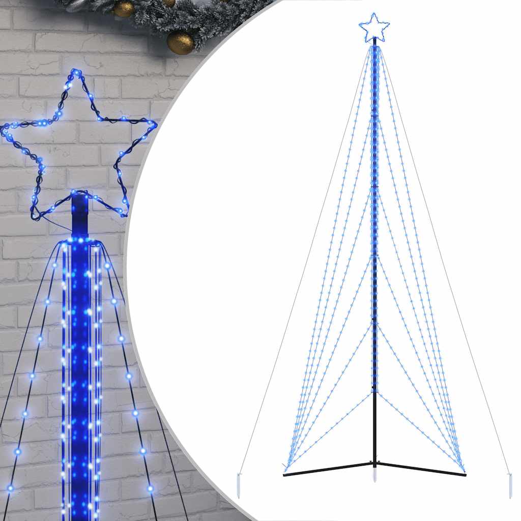 Vidaxxl LED-Weihnachtsbaum 861 LEDs 478 cm blau