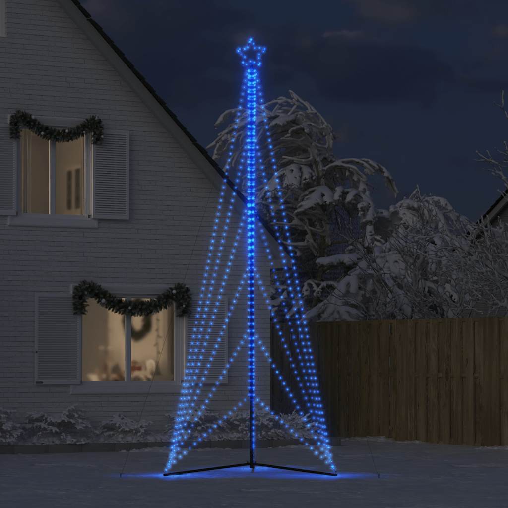 Vidaxxl LED-Weihnachtsbaum 861 LEDs 478 cm blau
