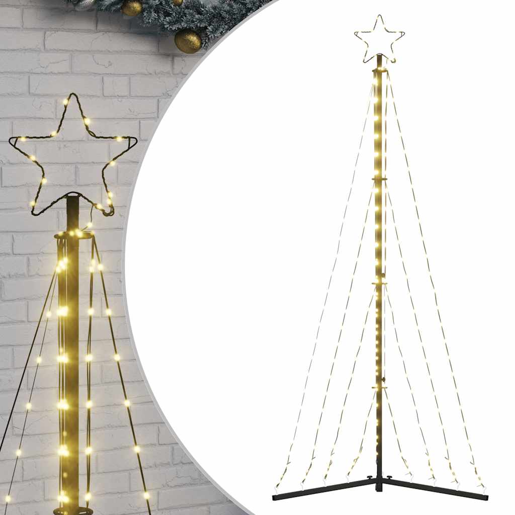 Vidaxl led-kerstboom 339 leds warm wit 187 cm