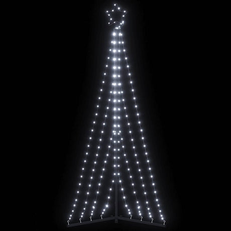 Vidaxxl LED-Weihnachtsbaum 339 LEDs kaltweiß 187 cm