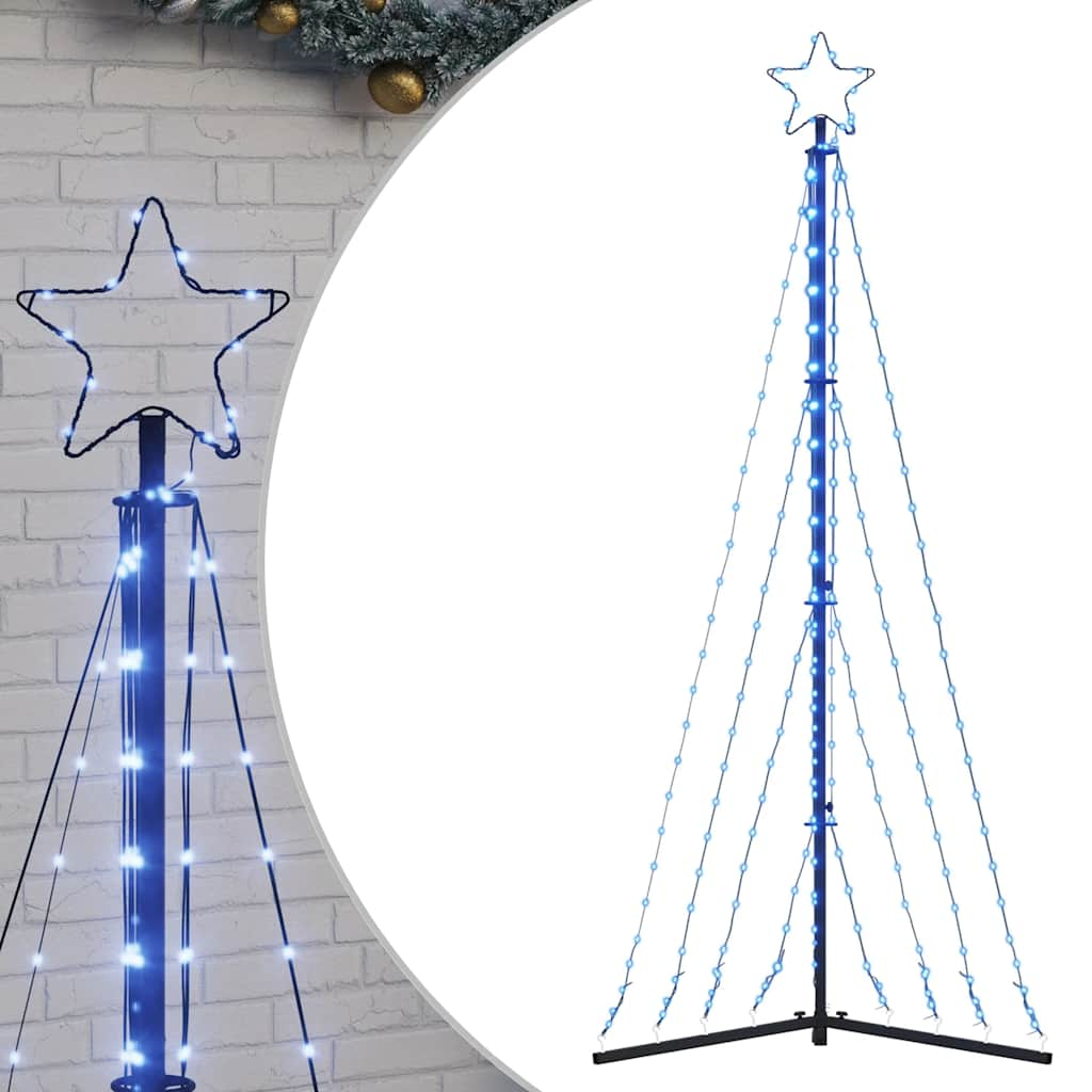 Vidaxl led-kerstboom 339 leds 187 cm blauw