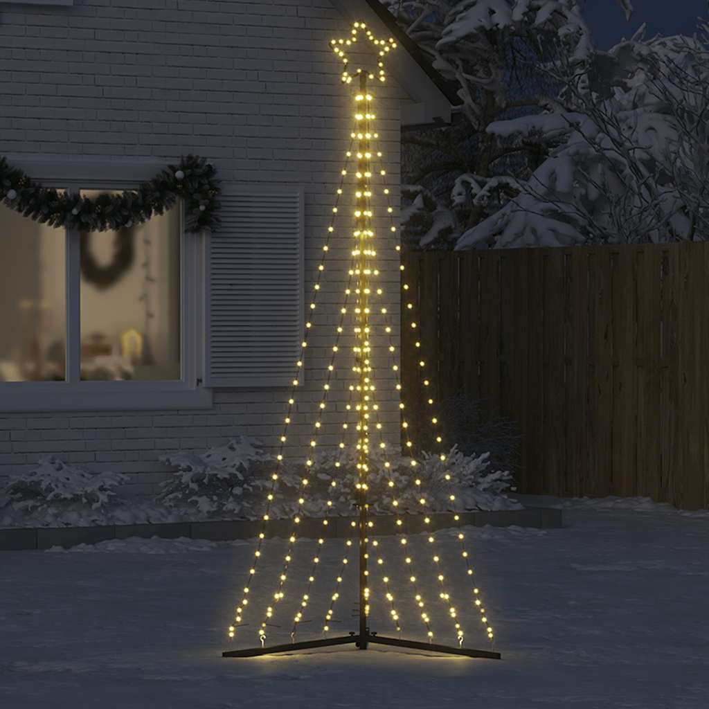 Vidaxxl LED-Weihnachtsbaum 447 LEDs warmweiß 249 cm
