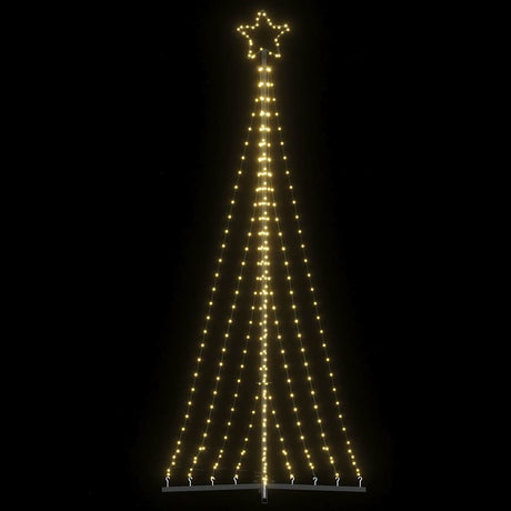 Vidaxxl LED-Weihnachtsbaum 447 LEDs warmweiß 249 cm