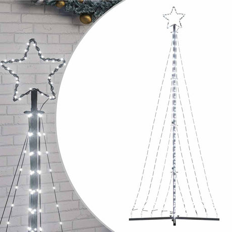 Vidaxxl LED-Weihnachtsbaum 447 LEDs kaltweiß 249 cm