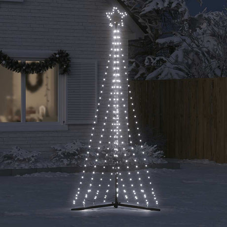 Vidaxxl LED-Weihnachtsbaum 447 LEDs kaltweiß 249 cm