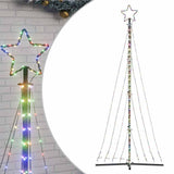 Vidaxxl LED-Weihnachtsbaum 447 LEDs bunt 249 cm