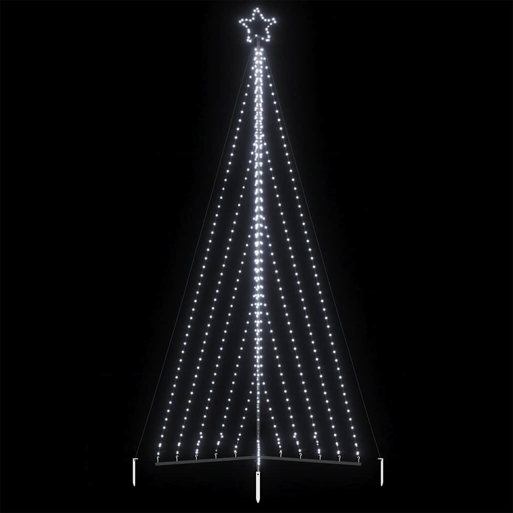 Vidaxl led-kerstboom 570 leds koud wit 399 cm