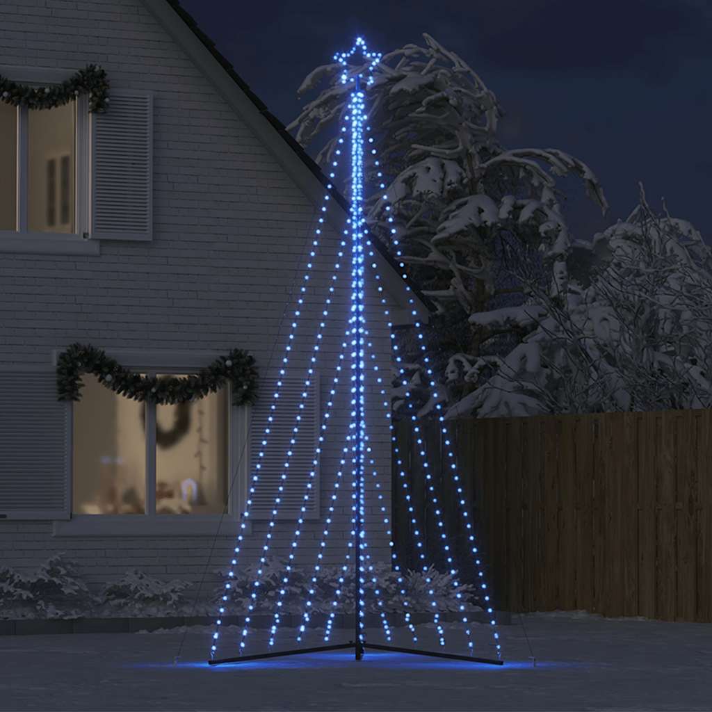 Vidaxl led-kerstboom 570 leds 399 cm blauw