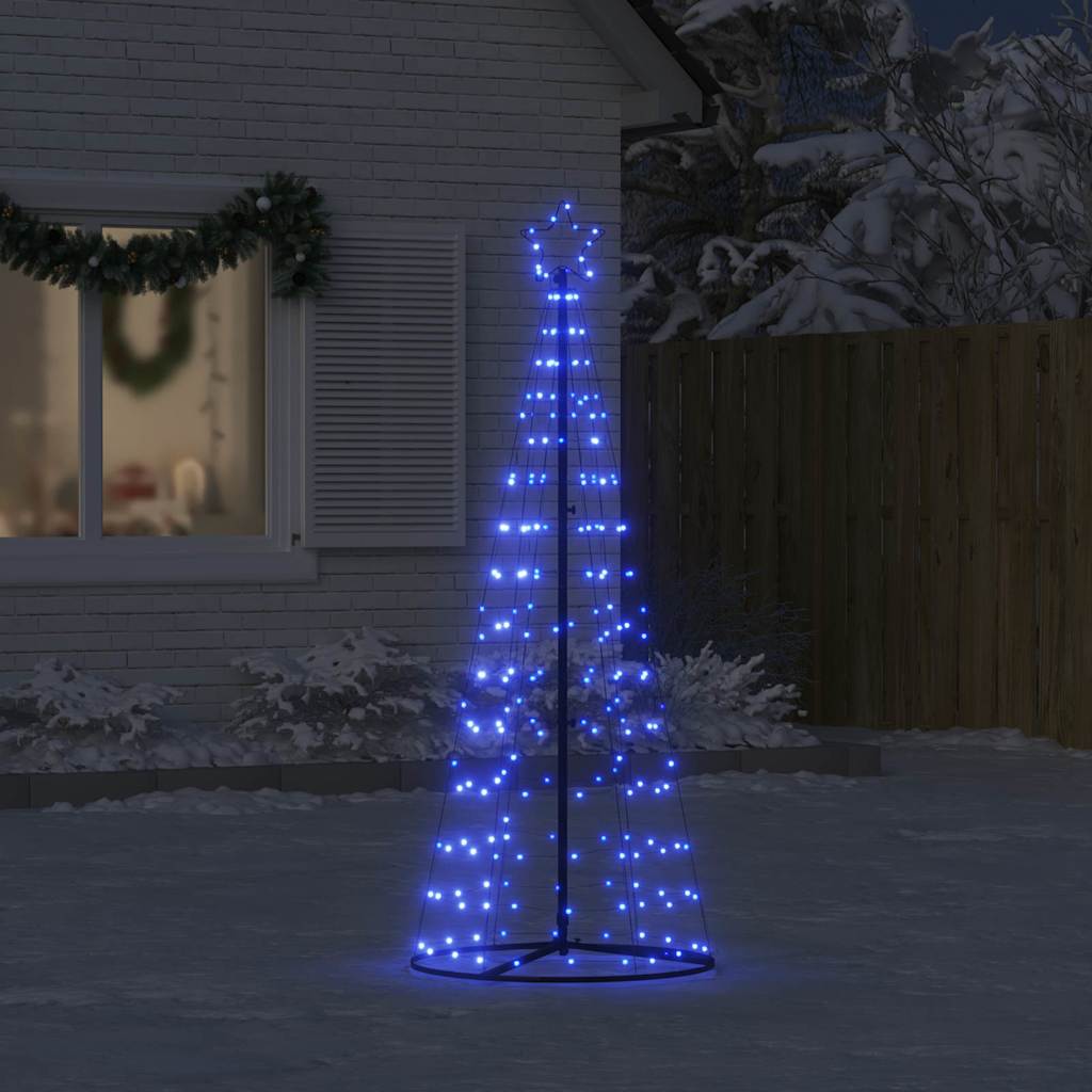 Vidaxxl LED-Weihnachtsbaum 200 LEDs 180 cm blau