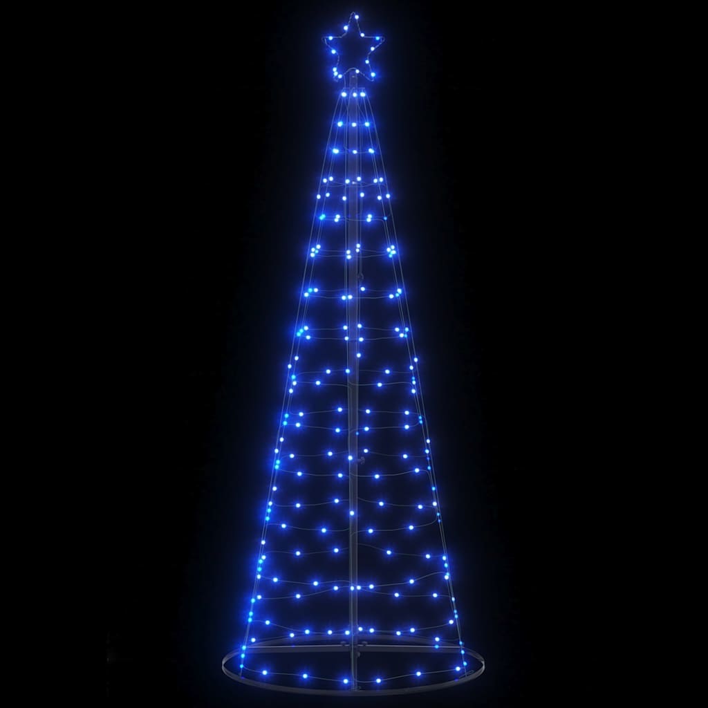Vidaxxl LED-Weihnachtsbaum 200 LEDs 180 cm blau