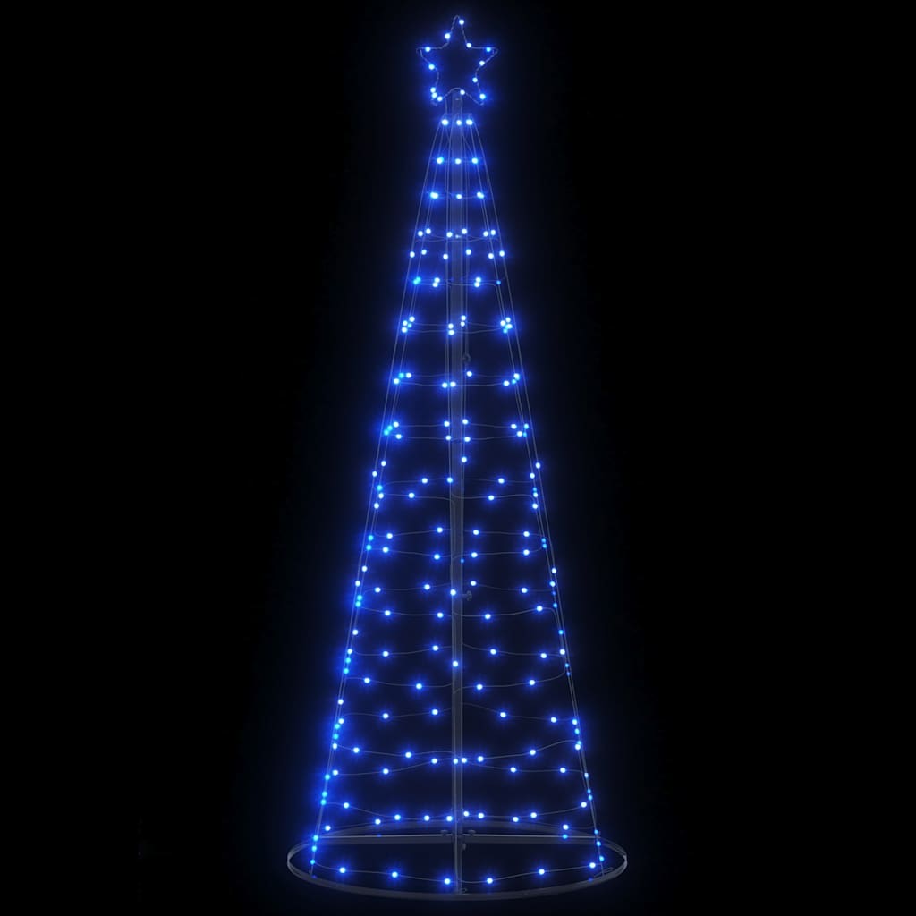 Vidaxxl LED-Weihnachtsbaum 200 LEDs 182 cm blau