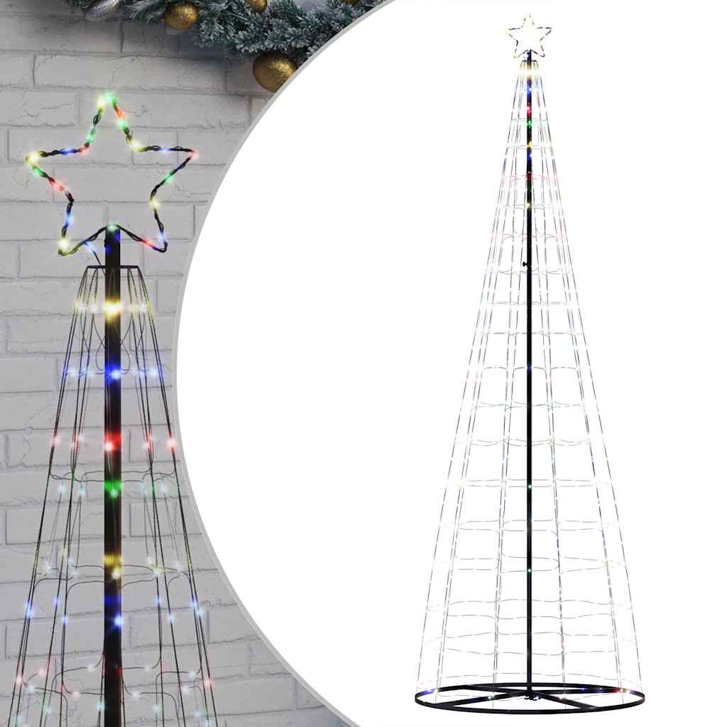 Vidaxxl LED-Weihnachtsbaum 550 LEDs bunt 304 cm